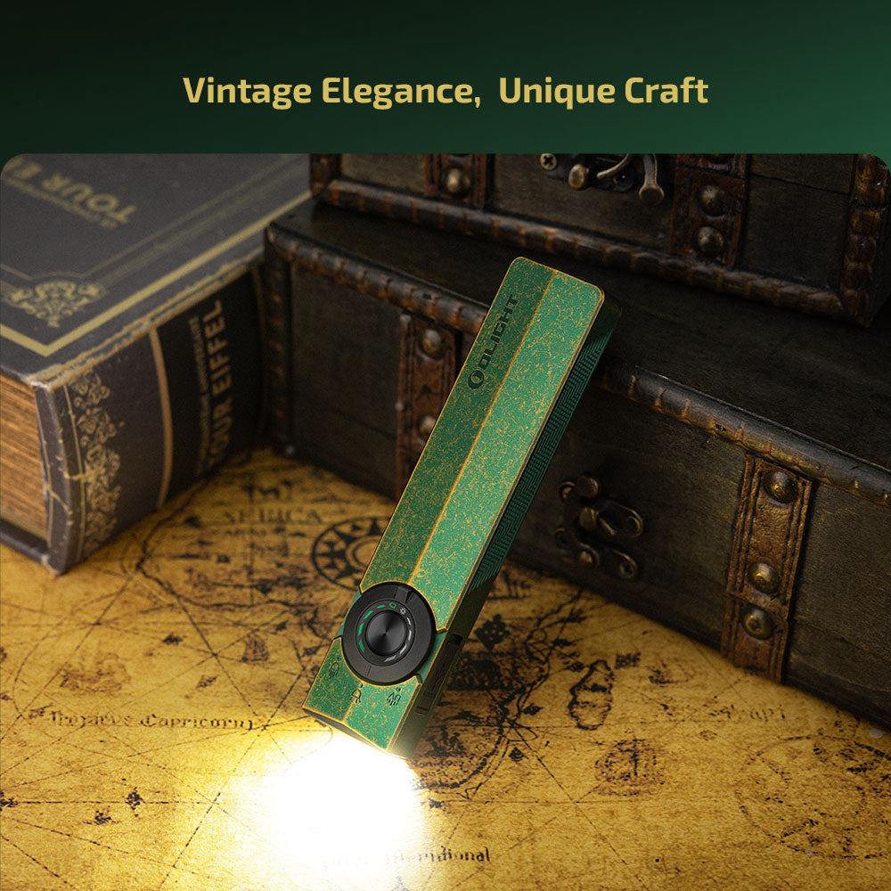 Olight Arkfeld Pro Linterna EDC - Special Edition Antique Green