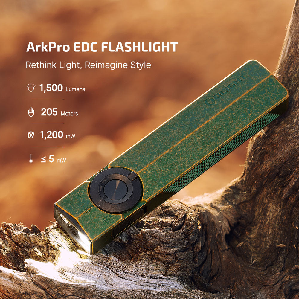 Olight Arkfeld Pro Linterna EDC - Special Edition Antique Green